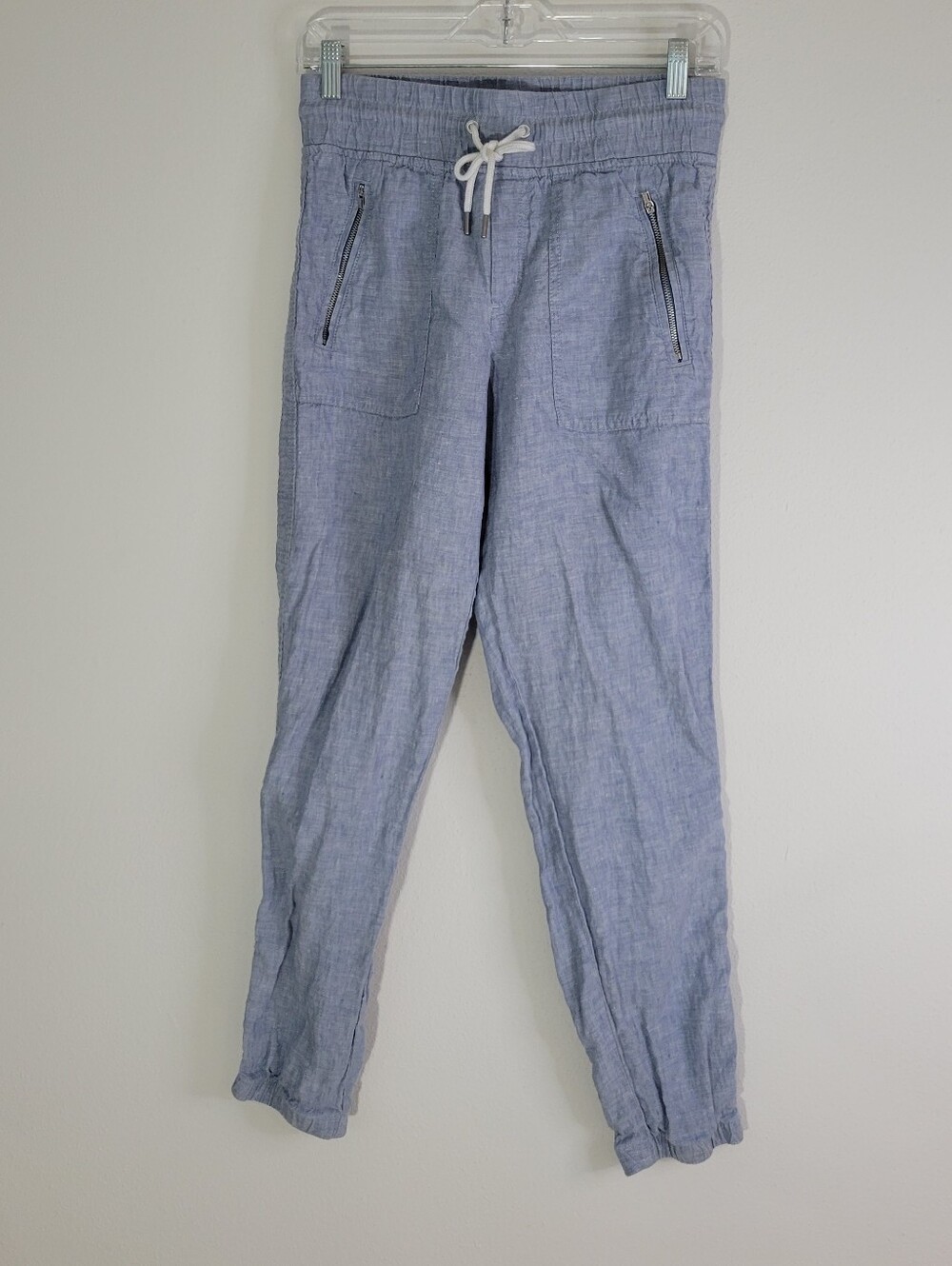 Athleta Light Blue Drawstring Jogger Pants Women Size 2.